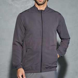 แจ็กเก็ตการฝึกออกกำลังกายน้ำหนักเบามีซิปด้านสำหรับ2025เสื้อเทรนนิ่งดีไซน์ใหม่ - Product Image 1