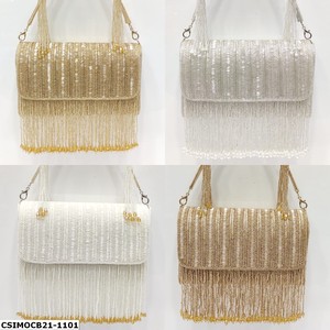 Bolso de noche de seda hecho a mano de lujo elegante de diseñador, monedero étnico cultural con forro de algodón sujeto por imán para bodas - Product Image 5