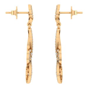 Pendientes de moissanita para mujer de diseño personalizado Estilos únicos hechos a mano con detalles de piedras preciosas brillantes - Product Image 2