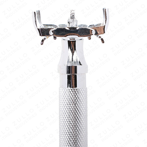 Rasoir de sécurité professionnel OEM personnalisé, double lame en acier inoxydable argenté, haute qualité, pour toilettage professionnel - Product Image 5