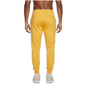 Pantalon de jogging jaune en tissu de coton durable pour hommes, pantalon de survêtement pour la maison et l'extérieur - Product Image 2