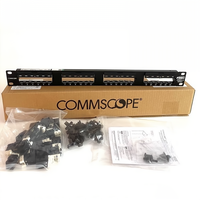 Panel Patch RJ45 Cat6 Gigabit 24-Port Panel Patch Jaringan 8-1933796-2 dengan Modul