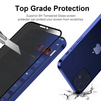 Protection d'écran en verre trempé anti-espion pour iPhone 17 16 Pro Max