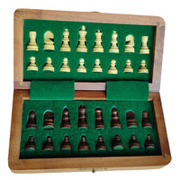 Acheter 7 pouces de voyage en bois de Sheesham Jeu d'échecs magnétique pliant Jeu d'échecs magnétique Prix minimum