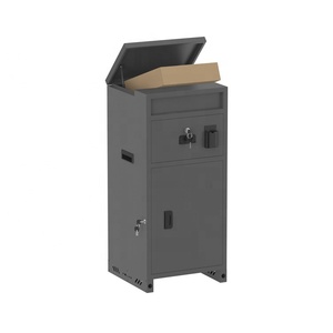 Anti-Theft Lockable Parcel Locker Mail Safe Floor Metal Drop Slot Letter <strong>Post</strong> <strong>Box</strong> for Porch <strong>House</strong> Curbside - Product Image 3
