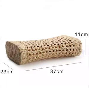 El cojín de ratán natural ligero y transpirable agrega textura orgánica a los interiores rústicos o bohemios minimalistas perfectos - Product Image 5