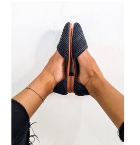 Custom Raffia <b>Shoes</b>, Handmade Raffia Sandals, Raffia Flats, Morocca <b>Shoes</b>, Moroccan Babouch, Raffia Mules - Product Image 1