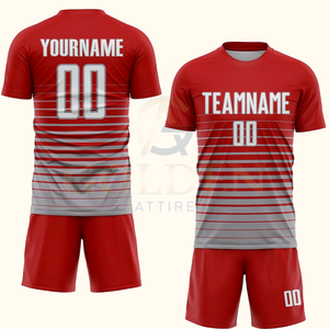 ชุดฟุตบอลสโมสรดีไซน์ใหม่ สวมใส่สบาย แห้งเร็ว ระบายอากาศได้ดี ผลิตจากโพลีเอสเตอร์ 100% คอกลม  รับสกรีนโลโก้ - Product Image 1