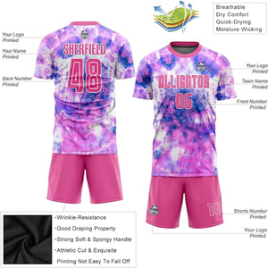 Sublimación personalizada camiseta de fútbol nuevo estilo 24-25 Fans versión Club MBAPPE 9 secado rápido transpirable cuatro vías estiramiento ropa Unisex - Product Image 4