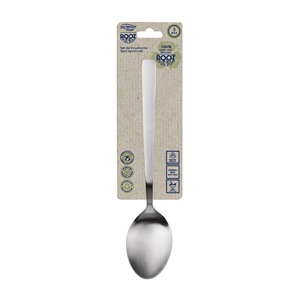 Set di 3 cucchiai in acciaio inossidabile riciclato, finitura opaca radice - Product Image 2