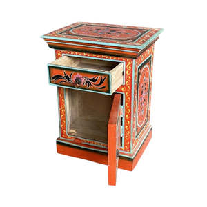 Mesitas de Noche de Madera Sólida, Estilo Antiguo Moderno de Mediados de Siglo, Muebles Tradicionales para Dormitorio, para Uso en el Hogar y Apartamentos - Product Image 3