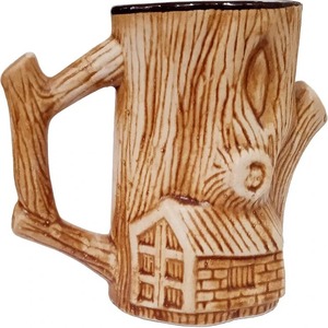 Mug en céramique vintage de grande taille à motif d'arbre antique, écologique pour le café, le thé, la bière ou l'eau avec couleur personnalisable - Product Image 6