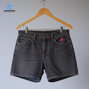 Shorts de Mezclilla para Hombre, Estilo Vintage, Lavado Ácido, Personalizados, Estilo Urbano, 280, Casuales, Corte Regular, Algodón - Product Image 1