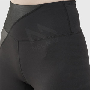 Pantalones de yoga sin costuras con estampado de logotipo deportivo para mujer, mallas ajustadas con estampado de logotipo para ropa deportiva - Product Image 5