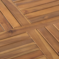 Table à manger carrée pliable en bois d'acacia moderne, résistante aux intempéries, sur mesure OEM/ODM Furaka OT25 Vietnam, pour usage extérieur/plage/jardin
