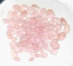 Piedra preciosa de cuarzo rosa, lote de cabujones sueltos de cuarzo rosa natural, hermosa piedra preciosa de cuarzo rosa, cuarzo único para joyería. - Product Image 2