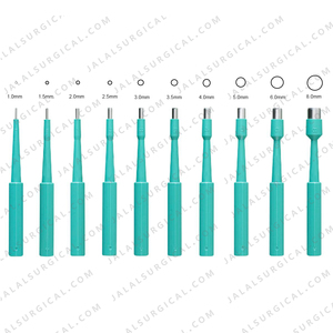 Poinçon de biopsie manuel jetable Netcare, stérile, à usage unique, outil chirurgical dermatologique, lame en acier inoxydable tranchante, certifié CE - Product Image 3