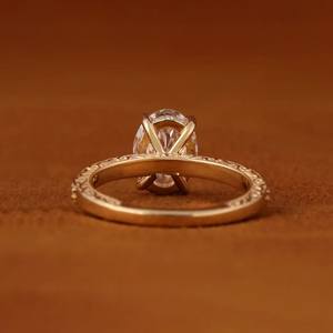 Anillo de Compromiso Toi Et Moi de Plata de Ley 925 con Moissanita GRA VVS para Mujer, 1.69 Quilates, Corte Pera, Engaste de Garra, Estilo Hip-Hop, Bodas - Product Image 4