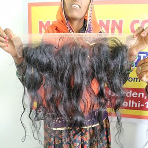 ผมแท้คุณภาพสูงแบบขายส่ง เวอร์จิ้น เรมี อินเดียน ฮิวแมนแฮร์  จัดเรียงเกล็ดผม 13*4  แบบตรง  ไม่ผ่านการแปรรูป  แบบดิบ  ลอนลึก  สำหรับต่อผม - Product Image 5