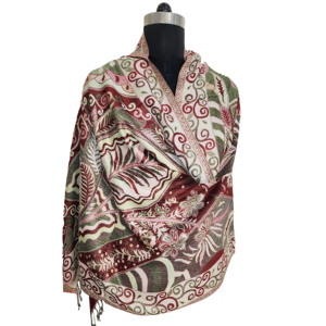 Kashmiri Pashmina Shawls Crewel Wool <b>Scarves</b> and Stoles for Women and Men Traditional Winter Accessories for Spring - Product Image 2