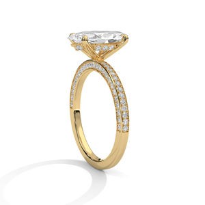 Fabricant de diamants Mantra, fiançailles pour femmes, or 18 carats, VS2-VVS1 taille brillante, certifié IGI, mariages à la mode en forme de marquise - Product Image 3