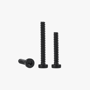 Vis autotaraudeuse à tête cylindrique (SHCS) en acier au carbone, finition zinc noir, filetage métrique grossier, diamètre de la tête 3 mm, entraînement H1.5, BT1.6 - Product Image 1