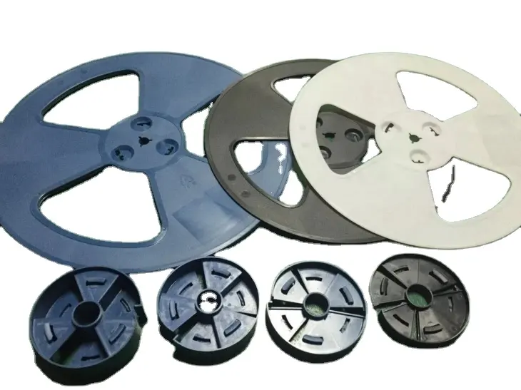 Customized white  blue and black carrier tape plastic winding reels of various specifications for electronic component packaging