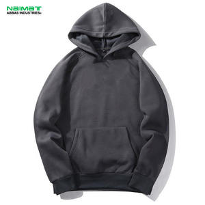 Respirant élégant de haute qualité hiver hommes pull à capuche doublure polaire impression personnalisée broderie goutte épaule poche conception - Product Image 6