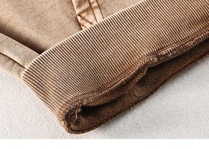 เสื้อสเวตเตอร์มีฮู้ดสำหรับผู้ชายผ้าคอตตอนเนื้อหนาสีน้ำตาลโอเวอร์ไซส์ออกแบบได้ตามต้องการมีคุณภาพ2024 - Product Image 4