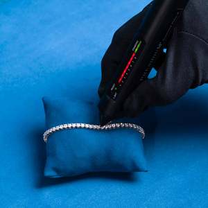 Chaîne tennis en moissanite 3MM avec bracelet tennis offert, fabriquée à la main en or blanc 14K, métal durable - Product Image 5