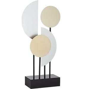 Sculpture géométrique en métal or et argent, vente directe d'usine, Sculpture décorative pour chambre à coucher, salon - Product Image 1