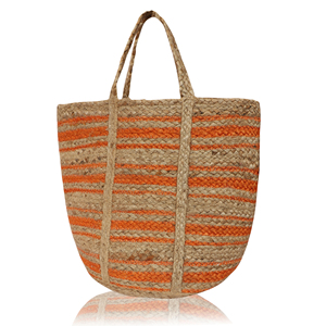 Bolso de Playa de Yute Ecológico Estilo Boho, Tamaño Mediano, Asa de Cuerda, Reutilizable, Forma de Cubo, Bolso de Mano para Mujer - Product Image 4