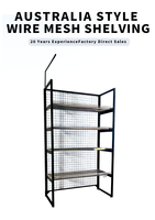 Système d'étagères métalliques robustes sur mesure pour supermarché, présentoir ajustable pour la vente au détail, profondeur 300 mm, hauteur 450 mm, 1000 mm