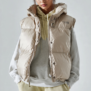 Chaleco Acolchado para Mujer, Abrigo con Capucha, Ropa de Invierno, Chaleco Sin Mangas, Ropa de Moda para Mujer, Chaleco Acolchado - Product Image 3