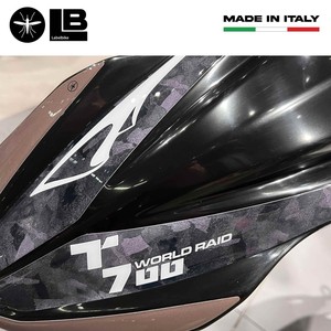 Adesivi 3D Personalizzati per Parafango Alto Yamaha Tenere 700 World Raid Neri per Casco e Decorazione Moto - Product Image 5