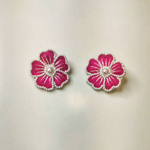 Pendientes Colgantes de Torre con Cuentas de Resina Clásicas Hechos a Mano, con Flores Coloridas, Unisex, Cuentas de Semillas, para Fiesta, Tamaño Personalizado - Product Image 1