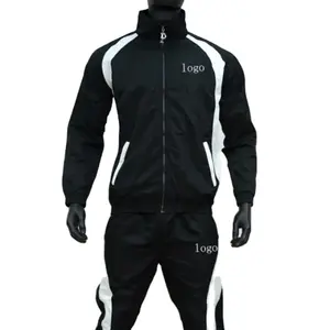 Nylon /Polyester Trainings anzug Nylon Jogger Set Zweiteiliger modischer Reiß verschluss Nylon Herren Hoodies & Sweatshirts