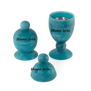 Quemador de incienso Bakhoor de resina de Color Beige hecho a mano, tamaño y forma personalizados, Mabkhar decorativo para el hogar en India - Product Image 5