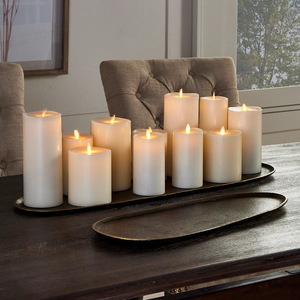 Bandeja de Aperitivos Rectangular Moderna de Acero Inoxidable Martillado, Hecha a Mano, Ecológica y de Primera Calidad, con Asas Doradas - Product Image 3