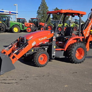 Prix d'usine Kubota L47 Tractopelle 10 CV, Tracteur compact diesel sur roues, Mini-chargeuse pour travaux agricoles, de construction, de terrassement et de levage - Product Image 3