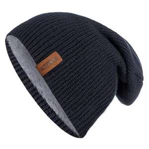 Knit Beanie <b>Hats</b> <b>for</b> <b>Men</b> and Women Winter Soft Lining Long Slouchy Oversized Skull Cap - Product Image 2