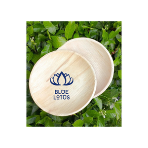 จานใบปาล์ม Areca สำหรับตกแต่งอาหารเป็นมิตรกับสิ่งแวดล้อมเหมาะสำหรับเสิร์ฟโดยจานใบ Areca ชามอาหารรูปทรงหลากหลาย - Product Image 1