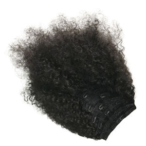 Extensiones de Cabello Humano Vietnamita de Doble Trama, Rizado Afro, de Alta Calidad, con Clip - Product Image 6