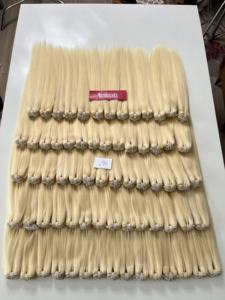 Extensiones de Cabello Humano Liso Rubio 613 de Doble Trama, 100% Alineadas con la Cutícula, Cabello Vietnamita Virgen Sin Procesar - Product Image 2