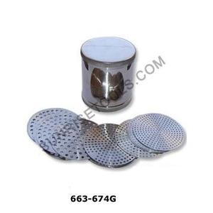 Tamiz de diamante de 6,6 cm con 67 placas milimétricas para herramientas de joyería Tamiz de clasificación de gemas con 67 placas de malla - Product Image 1