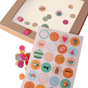 สติกเกอร์กระดาษเคลือบด้านแบบคลาสสิก น้ำหนักเบา เขียนได้ มีกาวในตัว สำหรับตกแต่งสมุดภาพ สมุดแพลนเนอร์ สมุดบันทึก และซองจดหมาย - Product Image 1