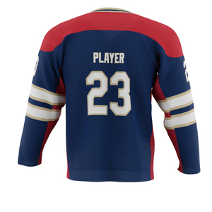 Proveedor de Fábrica, Camisetas de Hockey sobre Hielo Personalizadas, Transpirables, Duraderas, Sublimadas, Elásticas, Uniformes para Eventos Deportivos Juveniles y Adultos - Product Image 2