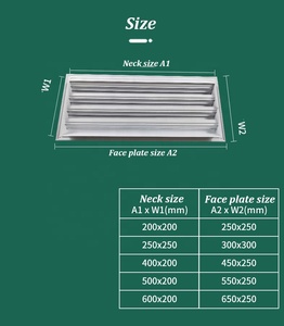 <span class=keywords><strong>Grille</strong></span> d'aération murale en alliage d'aluminium, étanche, <span class=keywords><strong>grille</strong></span> d'aération carrée, <span class=keywords><strong>grille</strong></span> étanche - Product Image 6