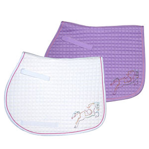 2024 ensemble de tapis de selle de cheval équestre anglais de haute qualité, tapis de selle de cheval d'effet - Product Image 4
