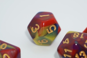 Set di dadi in acrilico a <span class=keywords><strong>4</strong></span> colori, vendita diretta dalla fabbrica, alta qualità, dadi da gioco per Dungeons and Dragons - Product Image 5